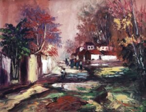 CON 87 MANUEL TRICALLOTIS PAISAJE EN ROSA 50 X 65